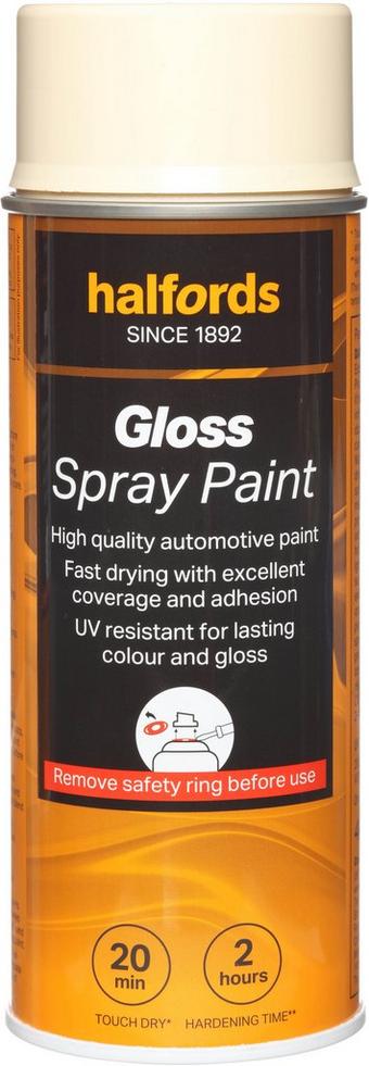 Halfords S9-050 Beige Gloss Car Spray Paint - 400ml