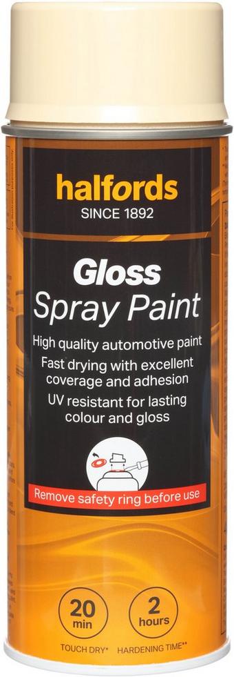 Halfords S9-030 Beige Gloss Car Spray Paint - 400ml