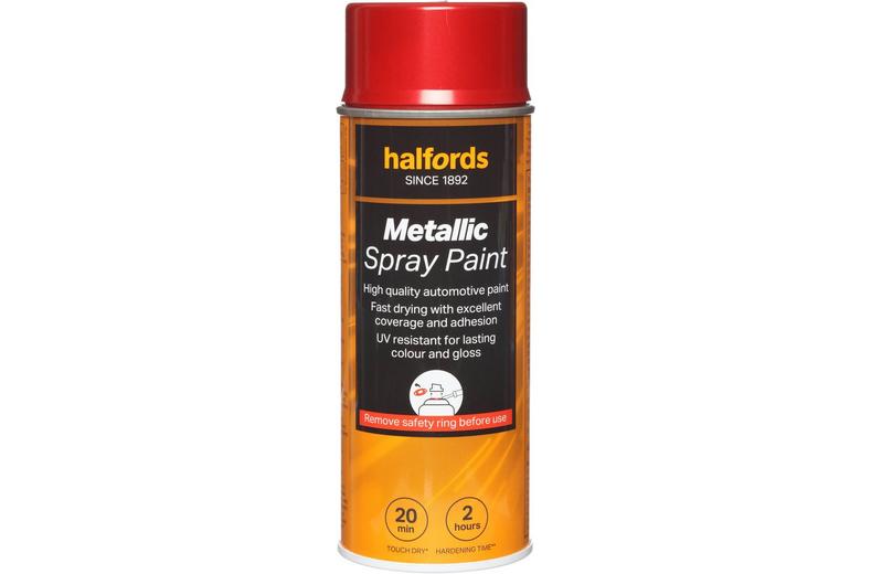 Halfords Red Metallic Car Spray Paint - 400ml Halfords Red Metallic Car Spray Paint - 400ml