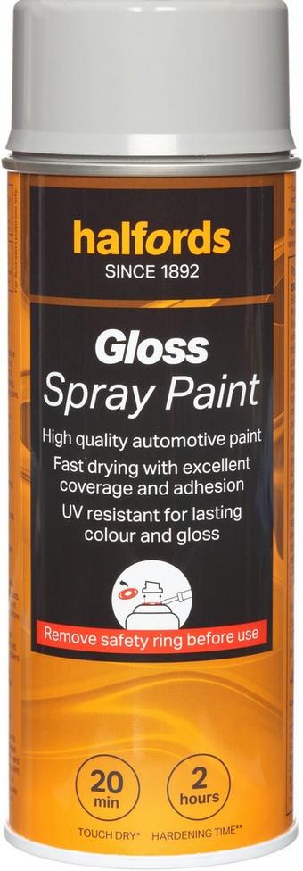 Halfords S1-020 Grey Gloss Car Spray Paint - 400ml