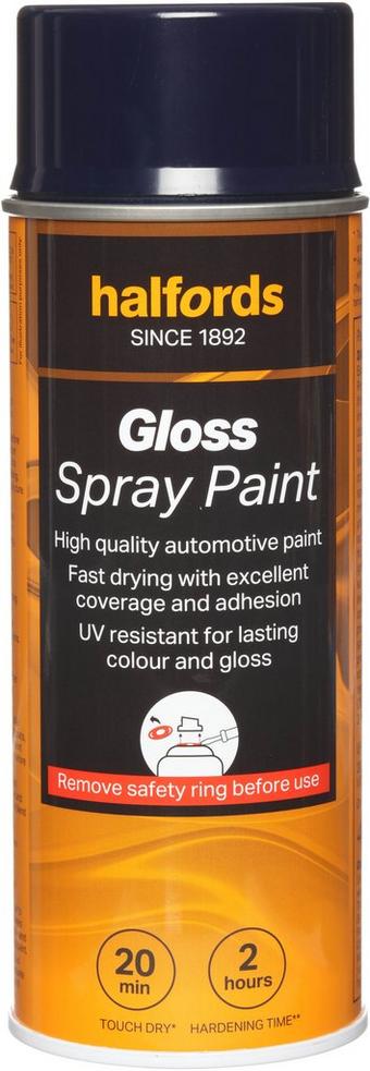 Halfords S3-070 Blue Gloss Car Spray Paint - 400ml