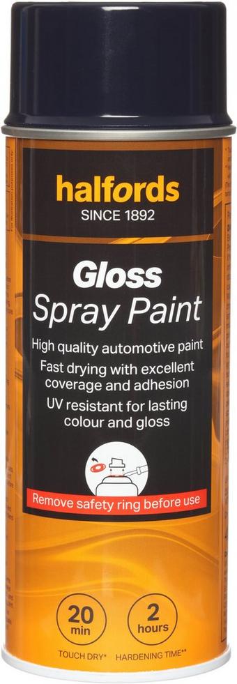 Halfords S3-040 Blue Gloss Car Spray Paint - 400ml