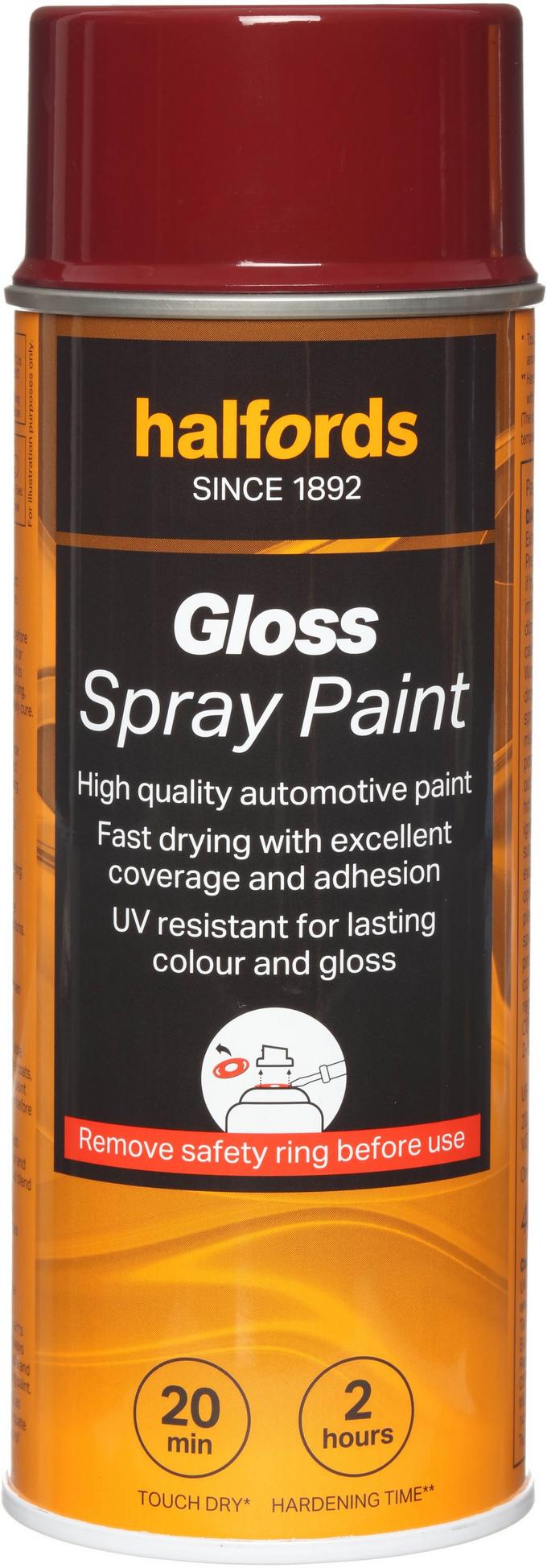 Halfords Red Gloss Car Spray Paint 400ml Halfords IE