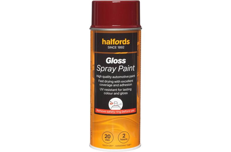 Halfords Red Gloss Car Spray Paint - 400ml Halfords Red Gloss Car Spray Paint - 400ml