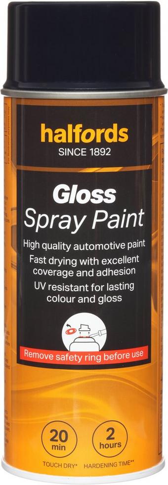 Halfords Blue Gloss Car Spray Paint - 400ml