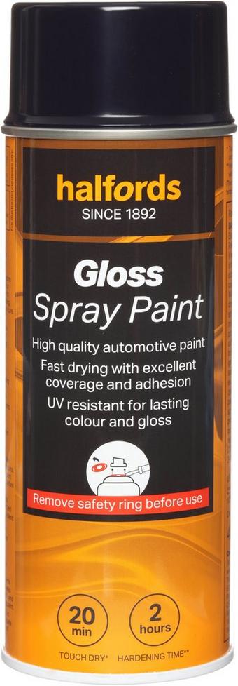 Halfords S3-030 Blue Gloss Car Spray Paint - 400ml