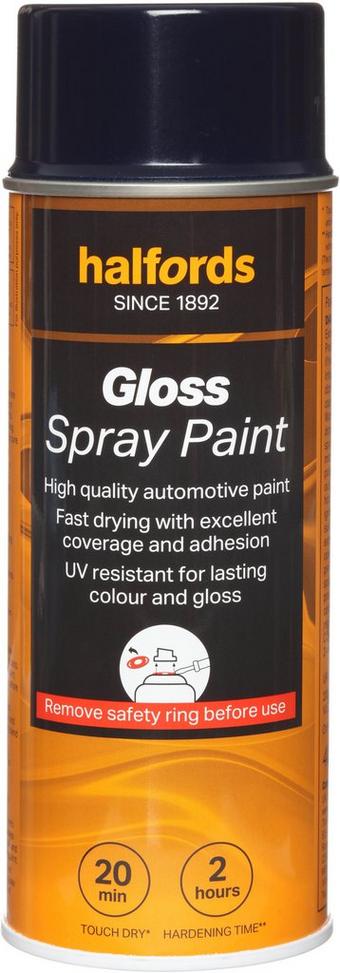 Halfords S3-050 Blue Gloss Car Spray Paint - 400ml