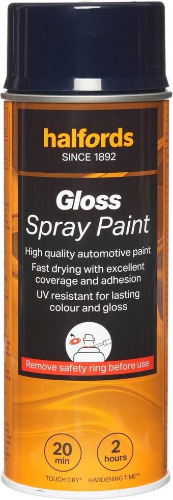 Halfords S3-060 Blue Gloss Car Spray Paint - 400ml
