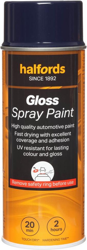 Halfords S3-110 Blue Gloss Car Spray Paint - 400ml