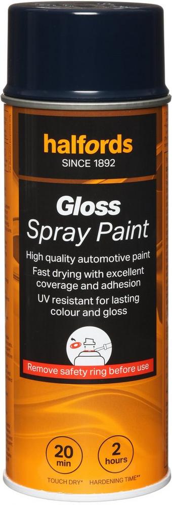 Halfords S3-090 Blue Gloss Car Spray Paint - 400ml