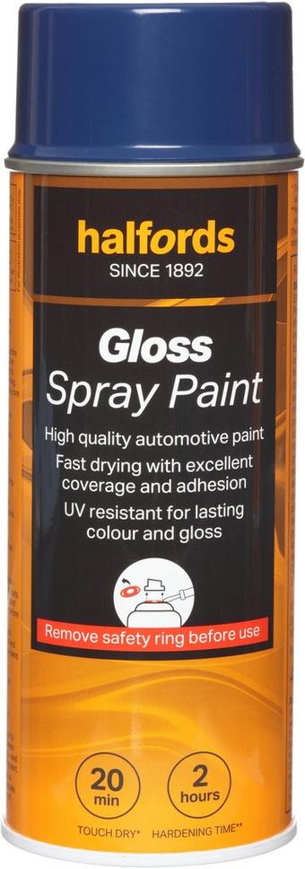 Halfords S3-200 Blue Gloss Car Spray Paint - 400ml