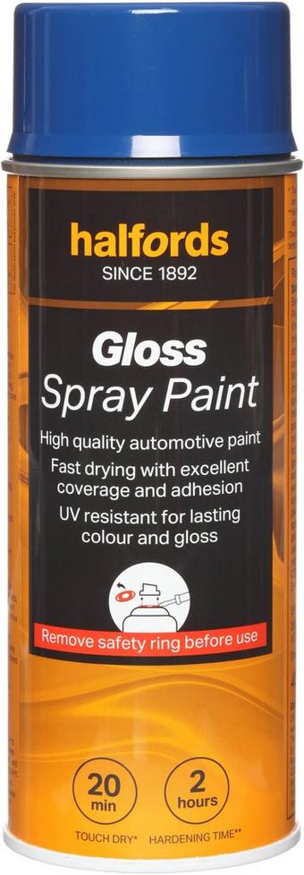 Halfords S3-300 Blue Gloss Car Spray Paint - 400ml
