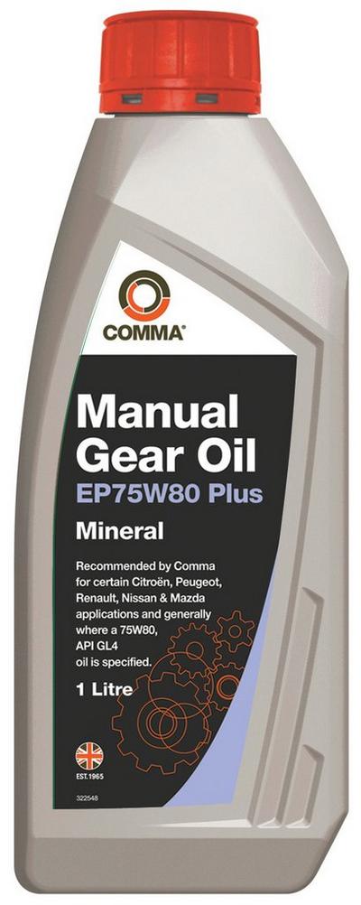Comma Gear Oil EP75W80 Plus 1L Comma Gear Oil EP75W80 Plus 1L