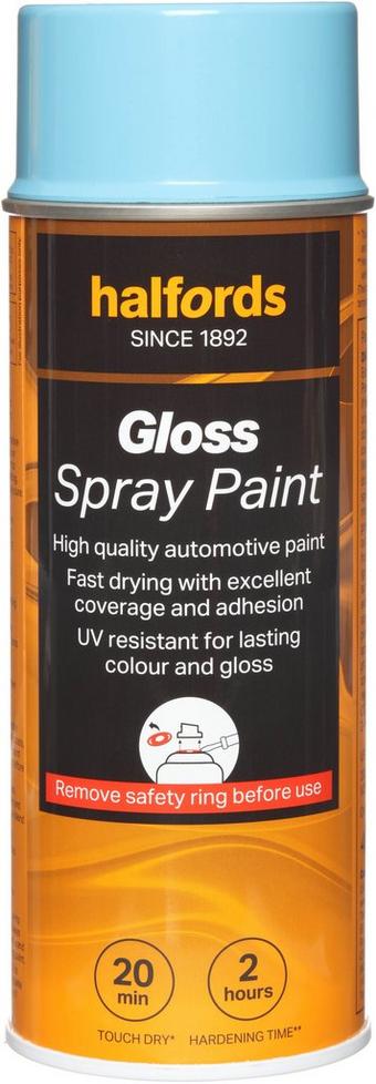 Halfords S3-460 Blue Gloss Car Spray Paint - 400ml