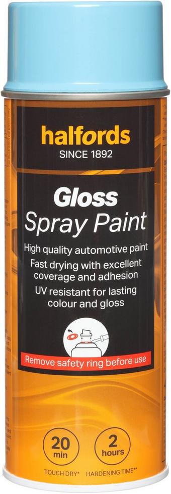 Halfords Blue Gloss Car Spray Paint - 400ml