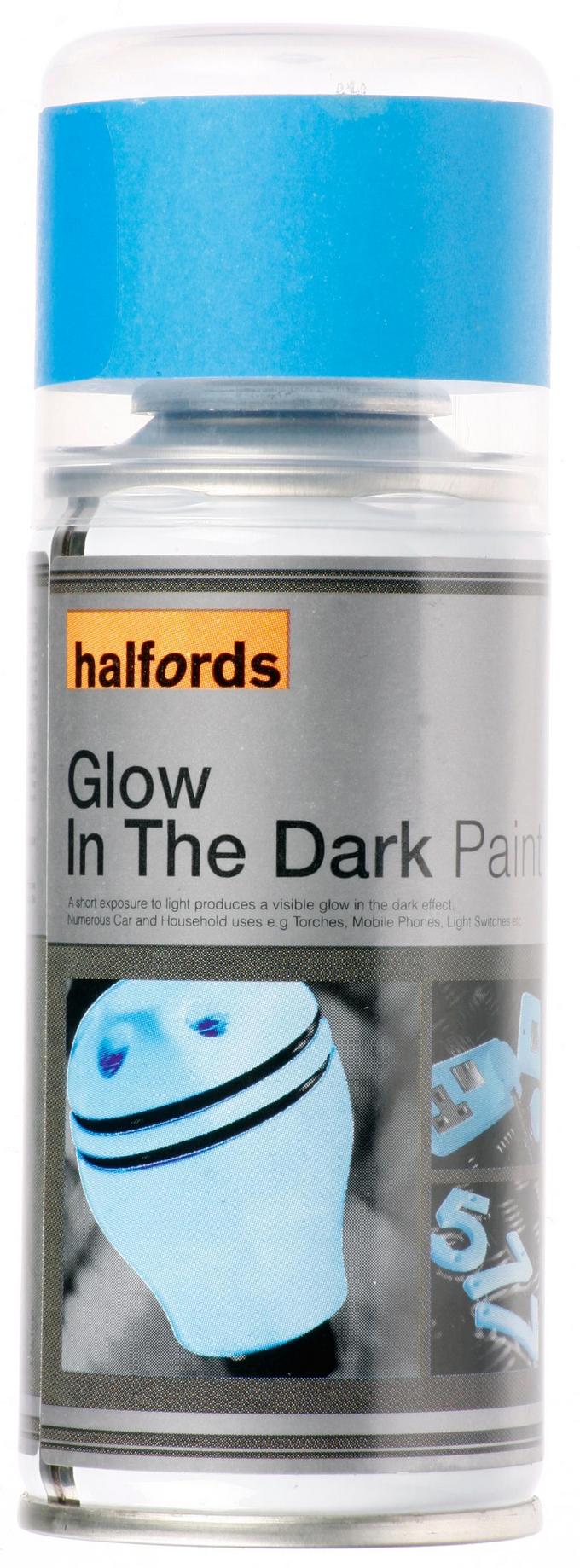 Halfords Glow in the Dark - Blue Spray Paint 150ml