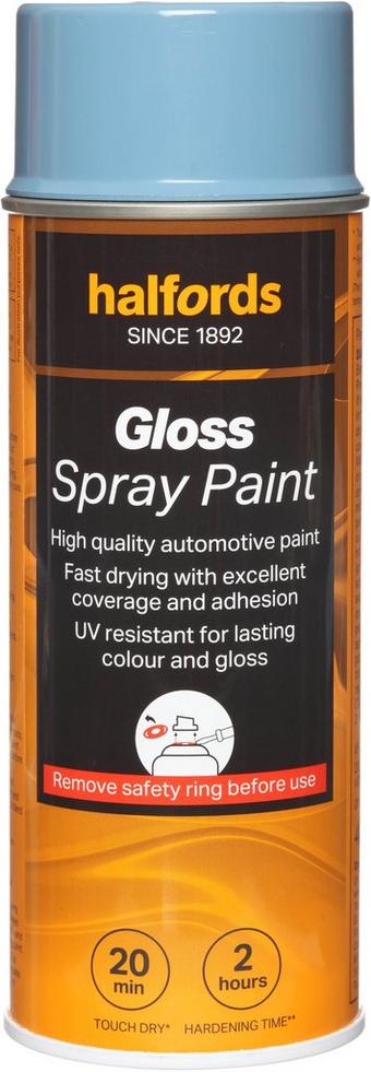 Halfords S3-430 Blue Gloss Car Spray Paint - 400ml