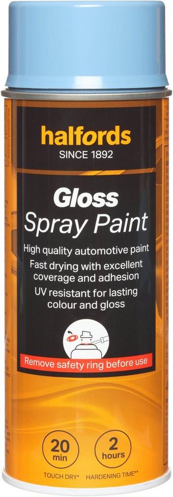 Halfords S3-440 Blue Gloss Car Spray Paint - 400ml