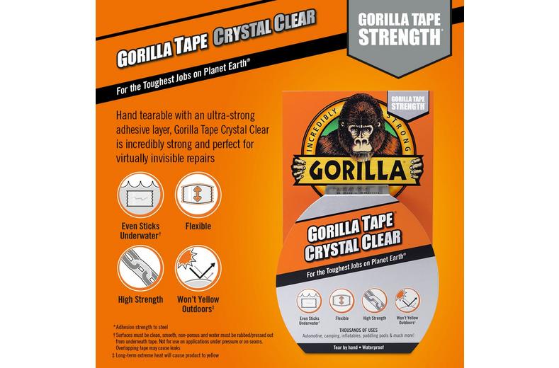 Gorilla Clear Repair Tape 8.2 Metres Gorilla Clear Repair Tape 8.2 Metres