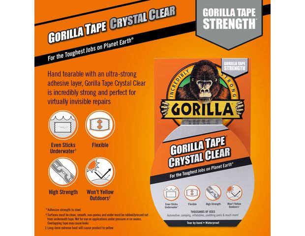 Gorilla Crystal Clear Repair Tape