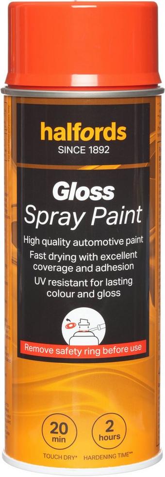 Halfords S4-390 Brown Gloss Car Spray Paint - 400ml