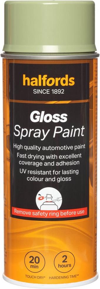 Halfords S7-070 Green Gloss Car Spray Paint - 400ml