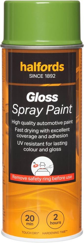 Halfords S7-060 Green Gloss Car Spray Paint - 400ml