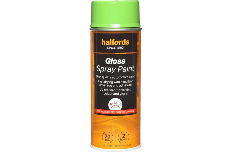 Halfords S7-020 Green Gloss Car Spray Paint - 400ml Halfords S7-020 Green Gloss Car Spray Paint - 400ml