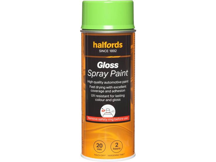 Halfords Green Gloss Car Spray Paint - 400ml