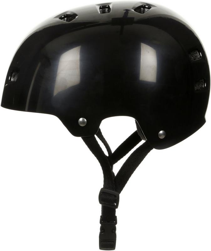 Halfords Essential Skate Helmet, Black Gloss - Large | Extra 8% off for BC Members