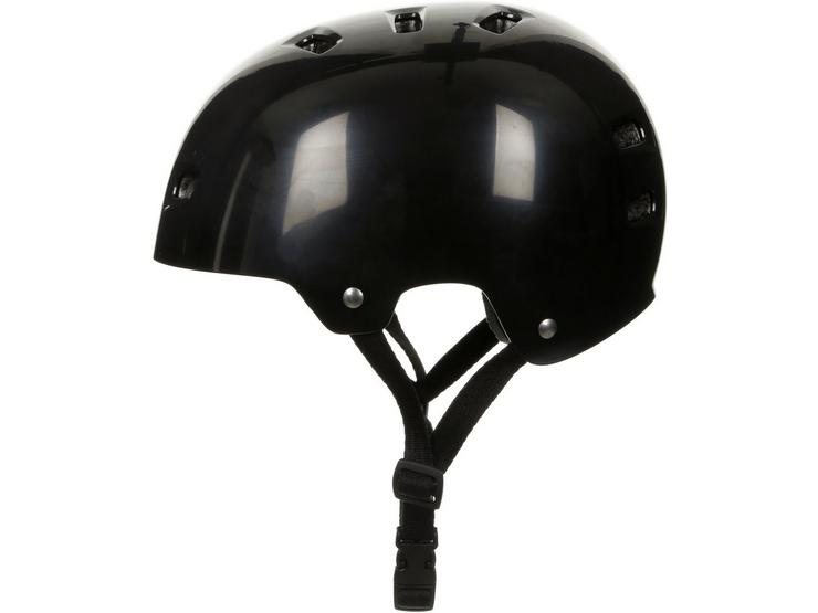 Halfords Essential Skate Helmet, Black Gloss - Medium
