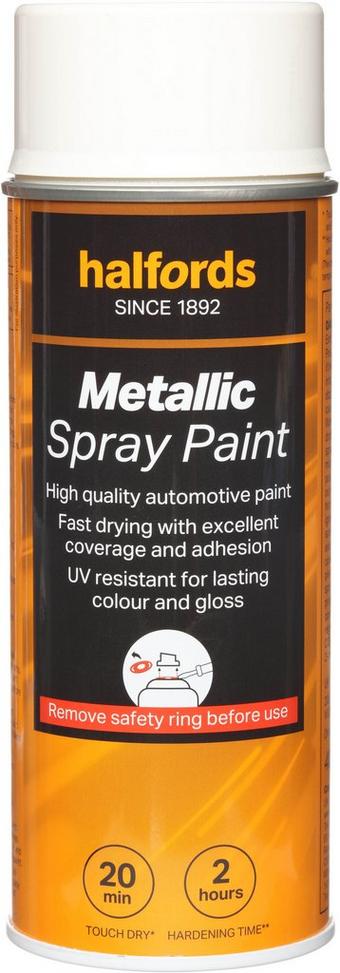 Halfords S0-050 White Gloss Car Spray Paint - 400ml