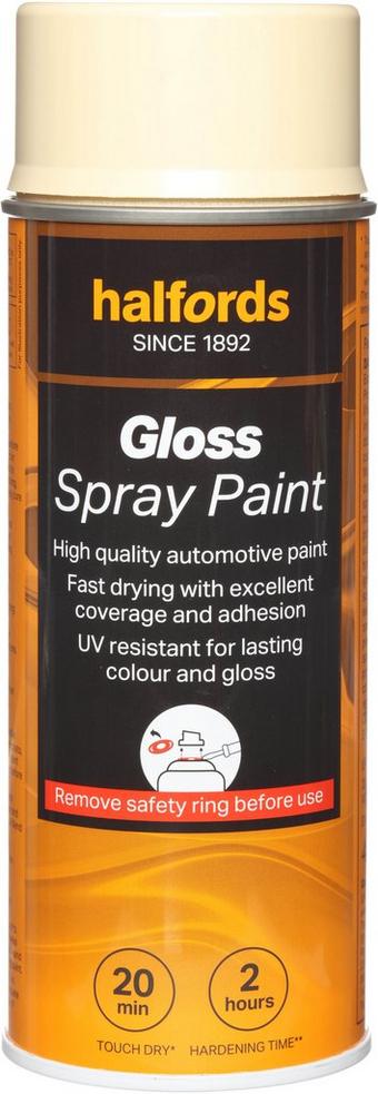 Halfords S9-040 Beige Gloss Car Spray Paint - 400ml