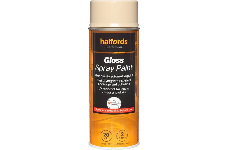 Halfords S9-060 Beige Gloss Car Spray Paint - 400ml Halfords S9-060 Beige Gloss Car Spray Paint - 400ml