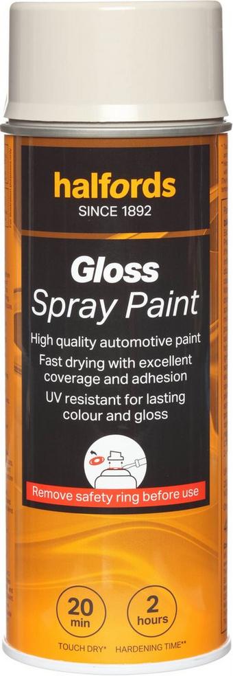 Halfords Grey Gloss Car Spray Paint - 400ml