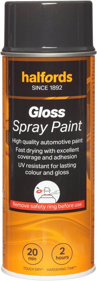 Halfords S1-110 Grey Gloss Car Spray Paint - 400ml