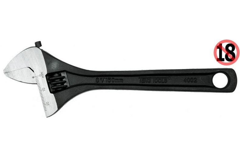 Teng Adjustable Wrench 6 inch Teng Adjustable Wrench 6 inch