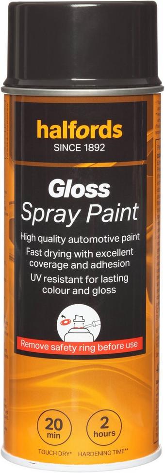 Halfords S1-120 Grey Gloss Car Spray Paint - 400ml