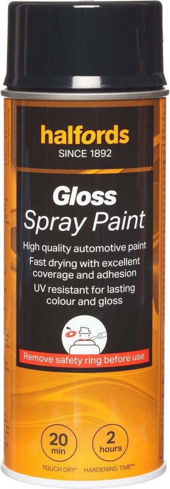 Halfords S1-150 Grey Gloss Car Spray Paint - 400ml