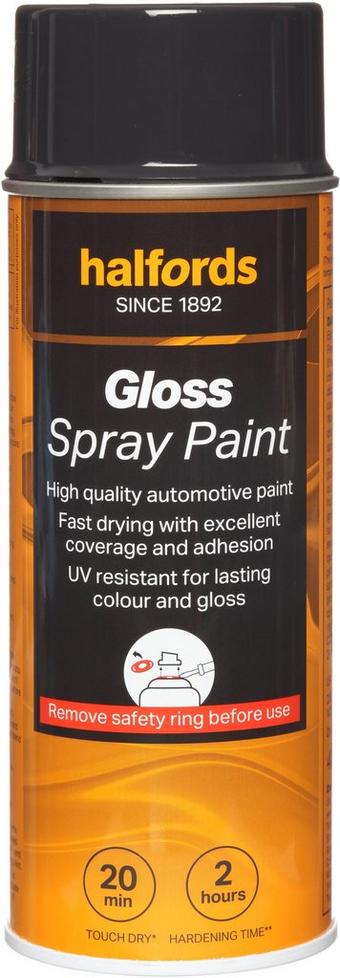 Halfords S1-140 Grey Gloss Car Spray Paint - 400ml