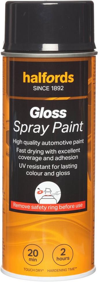 Halfords S1-130 Grey Gloss Car Spray Paint - 400ml