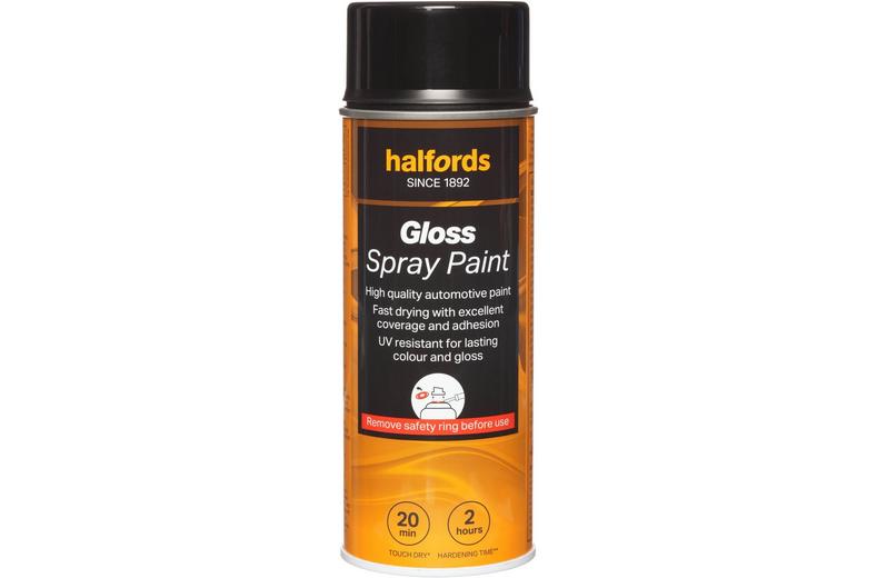 Halfords S2-040 Black Gloss Car Spray Paint - 400ml Halfords S2-040 Black Gloss Car Spray Paint - 400ml