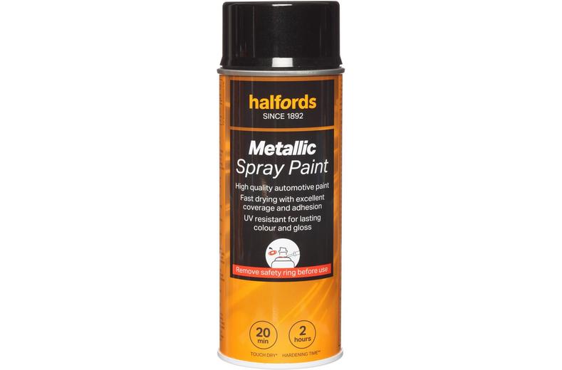 Halfords M2-110 Black Metallic Car Spray Paint - 400ml Halfords M2-110 Black Metallic Car Spray Paint - 400ml