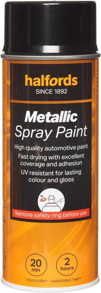 Halfords Black Metallic Car Spray Paint - 400ml | Halfords UK