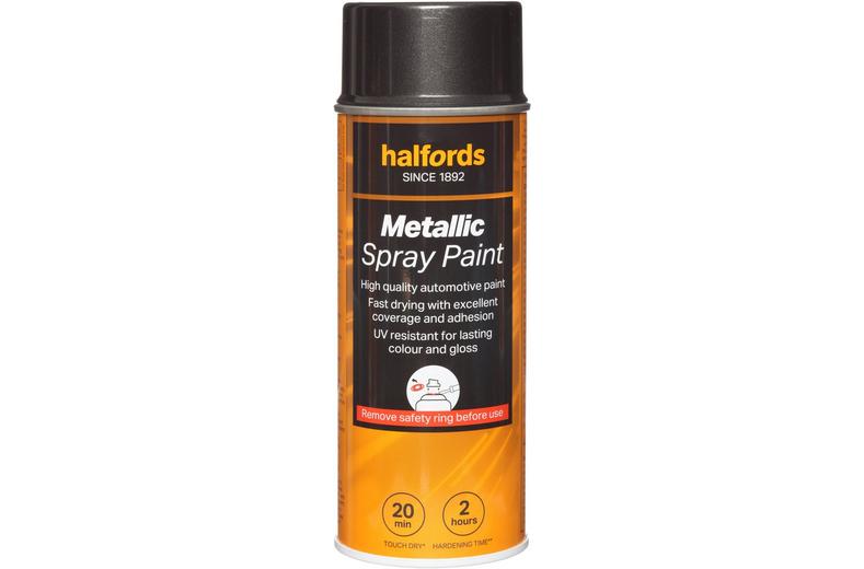 Halfords M2-010 Black Metallic Car Spray Paint - 400ml Halfords M2-010 Black Metallic Car Spray Paint - 400ml