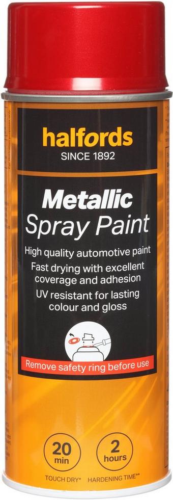 Halfords M4-180 Red Metallic Car Spray Paint - 400ml