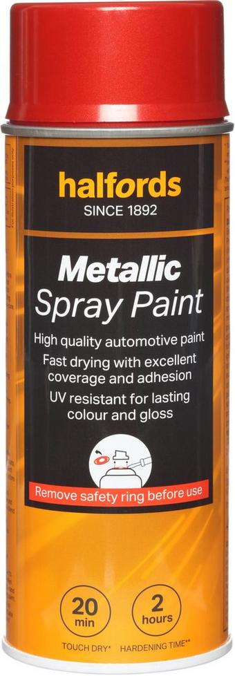Halfords M4-220 Red Metallic Car Spray Paint - 400ml