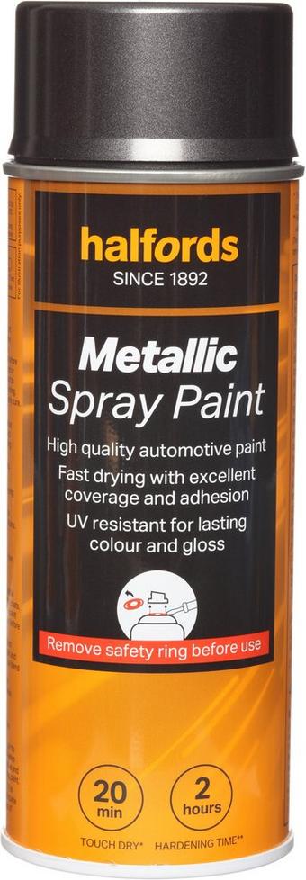 Halfords M1-250 Grey Metallic Car Spray Paint - 400ml