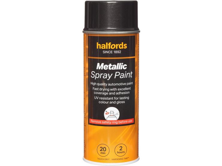 Halfords M1-460 Grey Metallic Car Spray Paint - 400ml