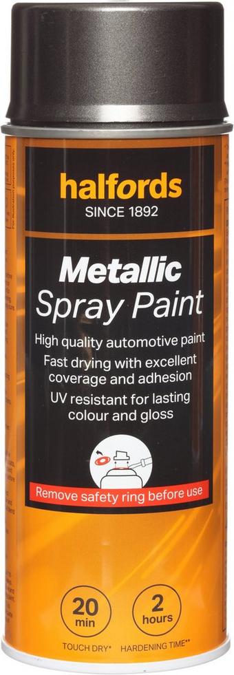 Halfords M1-260 Grey Metallic Car Spray Paint - 400ml